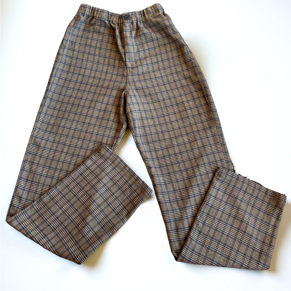 John Galt Tweed High Rise Trousers Brown Size 0